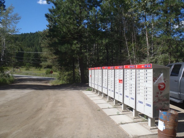 New mailboxes at Gottfriedson Estates.